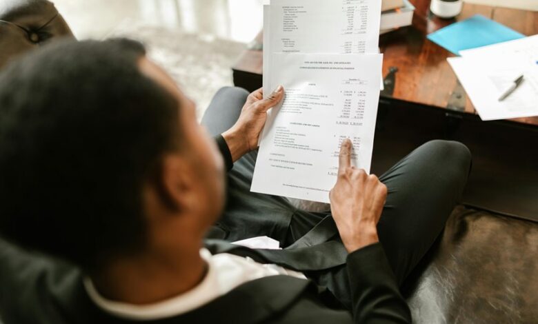 account overview summary report