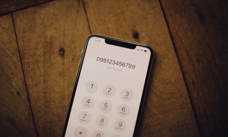 list of various phone numbers